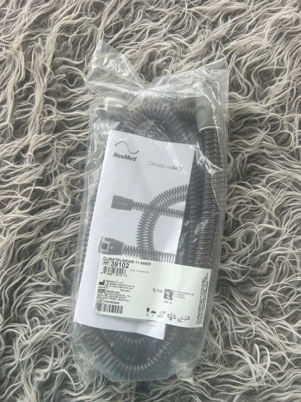 Resmed climate line air 11 39102 hose. Sealed.